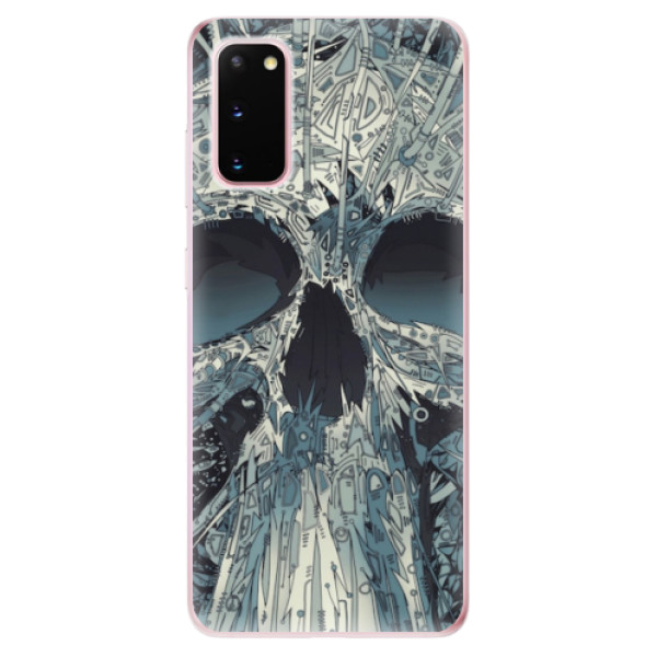 Odolné silikonové pouzdro iSaprio - Abstract Skull - Samsung Galaxy S20