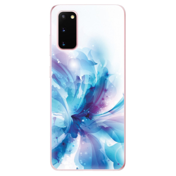 Odolné silikonové pouzdro iSaprio - Abstract Flower - Samsung Galaxy S20