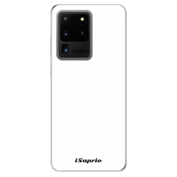 Odolné silikonové pouzdro iSaprio - 4Pure - bílý - Samsung Galaxy S20 Ultra