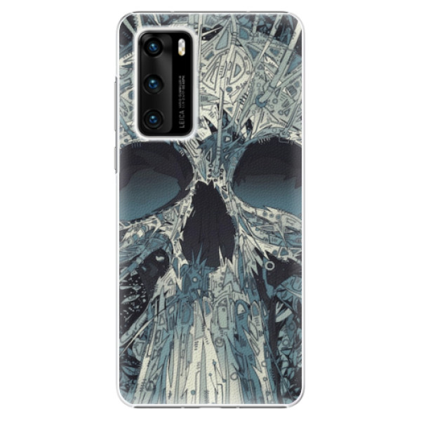 Plastové pouzdro iSaprio - Abstract Skull - Huawei P40