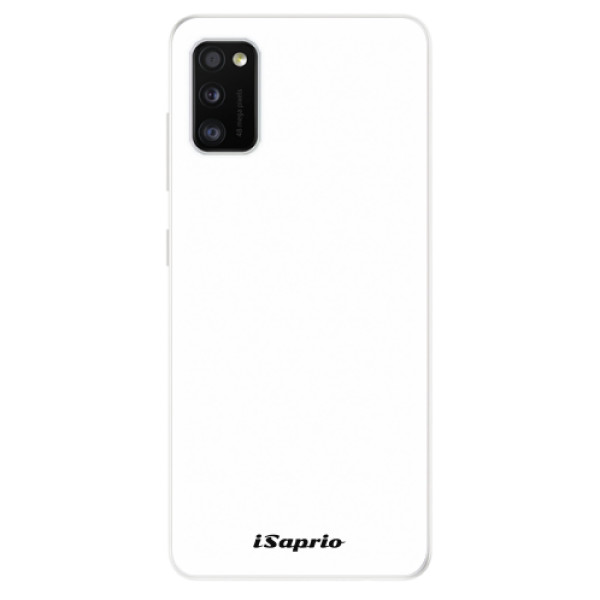 Odolné silikonové pouzdro iSaprio - 4Pure - bílý - Samsung Galaxy A41