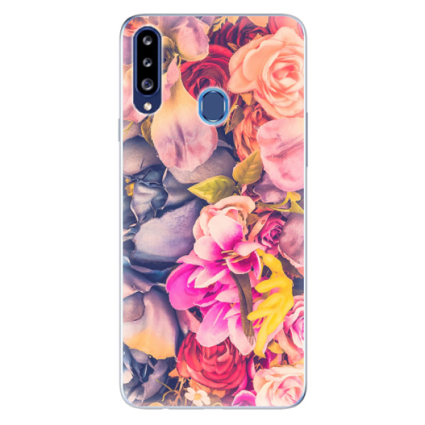 Odolné silikonové pouzdro iSaprio - Beauty Flowers - Samsung Galaxy A20s