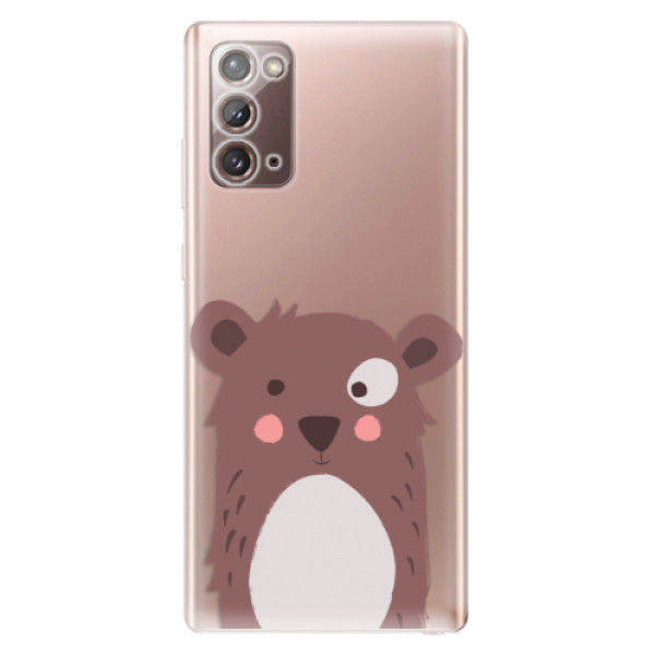 Odolné silikonové pouzdro iSaprio - Brown Bear - Samsung Galaxy Note 20
