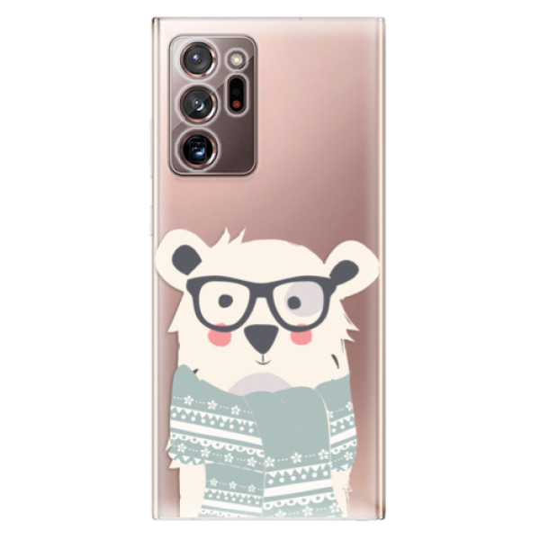 Odolné silikonové pouzdro iSaprio - Bear with Scarf - Samsung Galaxy Note 20 Ultra