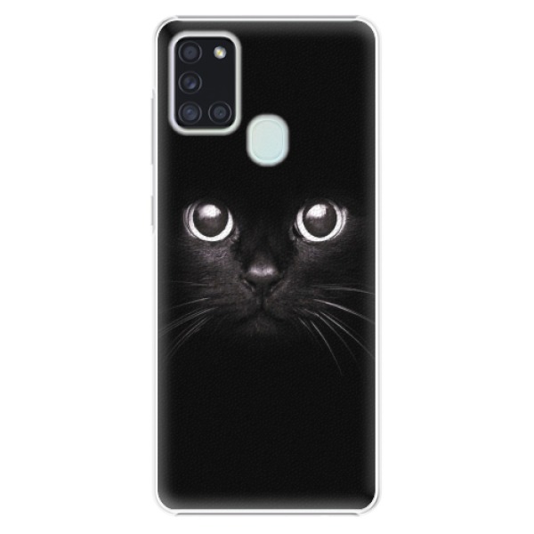 Plastové pouzdro iSaprio - Black Cat - Samsung Galaxy A21s