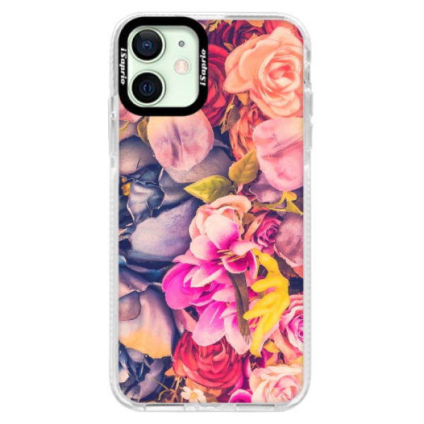 Silikonové pouzdro Bumper iSaprio - Beauty Flowers - iPhone 12 mini