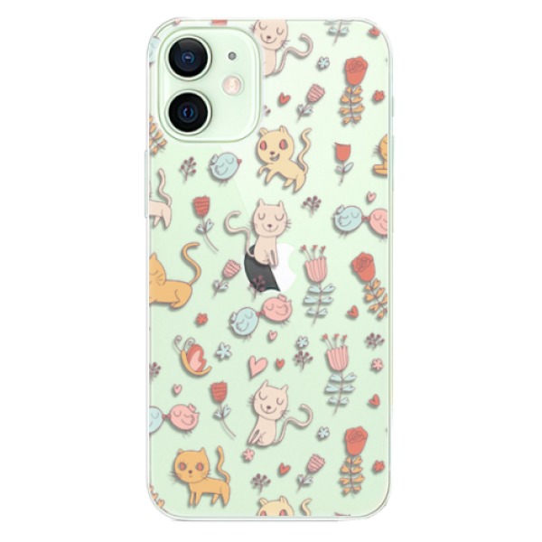 Odolné silikonové pouzdro iSaprio - Cat pattern 02 - iPhone 12 mini