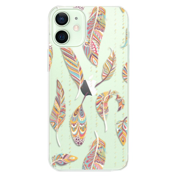 Odolné silikonové pouzdro iSaprio - Feather pattern 02 - iPhone 12 mini
