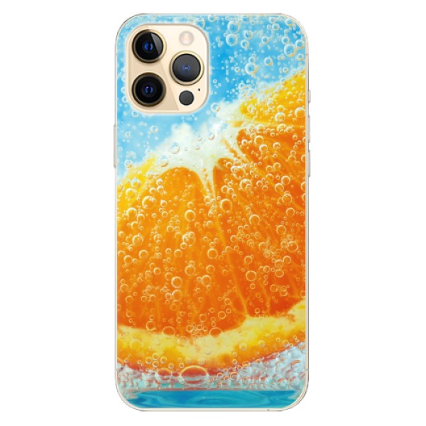 Odolné silikonové pouzdro iSaprio - Orange Water - iPhone 12 Pro