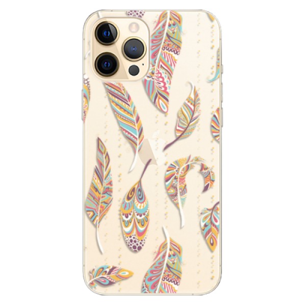 Odolné silikonové pouzdro iSaprio - Feather pattern 02 - iPhone 12 Pro Max