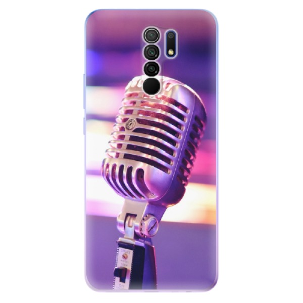 Odolné silikonové pouzdro iSaprio - Vintage Microphone - Xiaomi Redmi 9