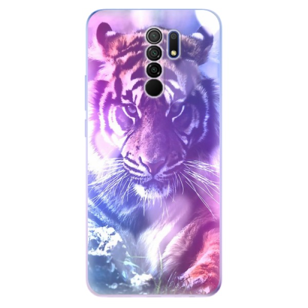 Odolné silikonové pouzdro iSaprio - Purple Tiger - Xiaomi Redmi 9