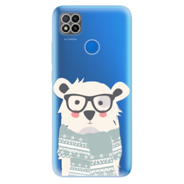 Odolné silikonové pouzdro iSaprio - Bear with Scarf - Xiaomi Redmi 9C
