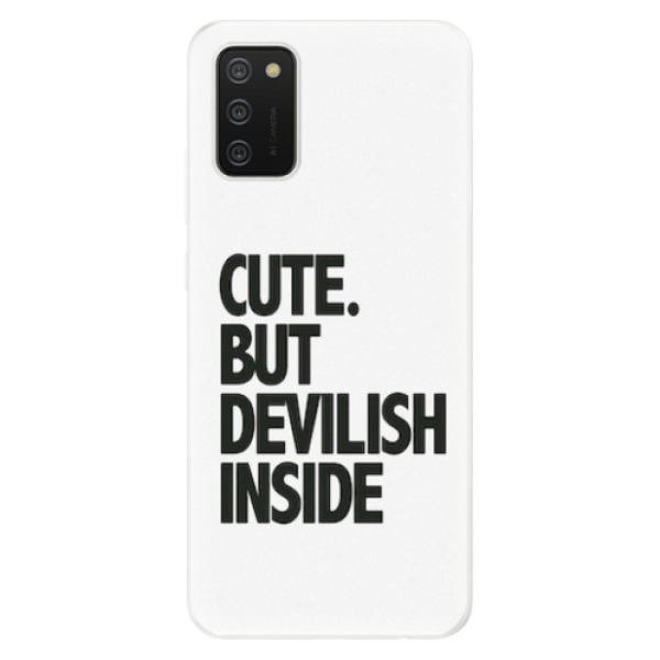 Odolné silikonové pouzdro iSaprio - Devilish inside - Samsung Galaxy A02s