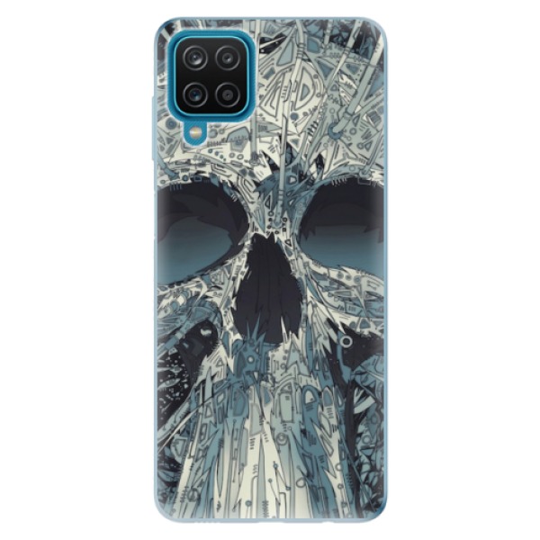 Odolné silikonové pouzdro iSaprio - Abstract Skull - Samsung Galaxy A12