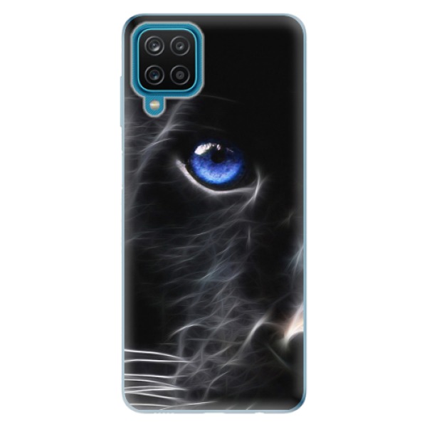 Odolné silikonové pouzdro iSaprio - Black Puma - Samsung Galaxy A12