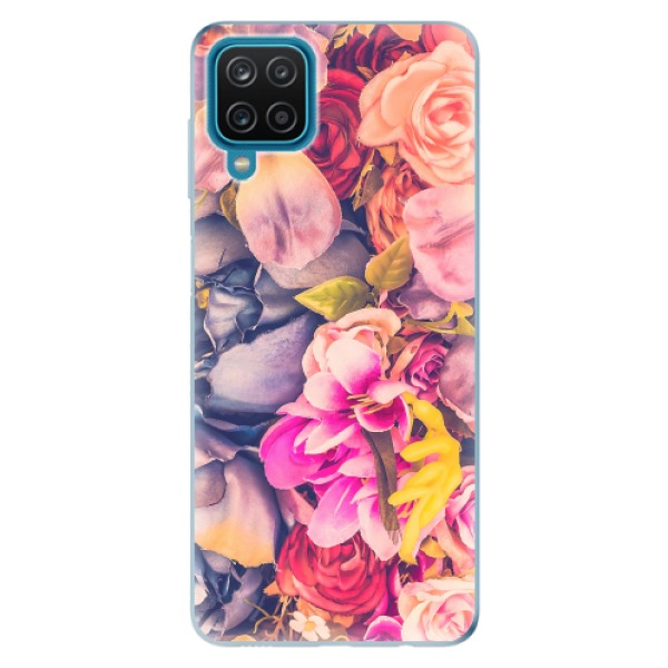 Odolné silikonové pouzdro iSaprio - Beauty Flowers - Samsung Galaxy A12