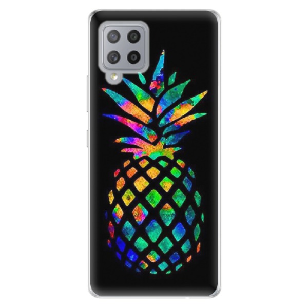 Odolné silikonové pouzdro iSaprio - Rainbow Pineapple - Samsung Galaxy A42