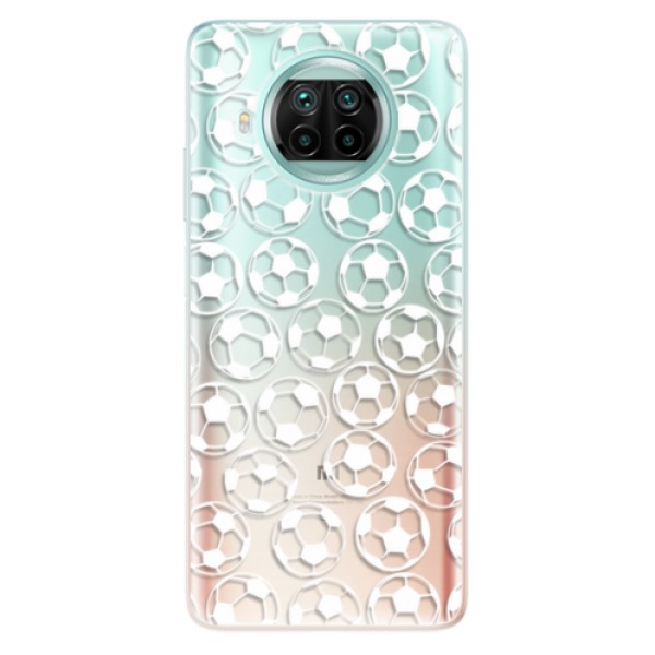 Odolné silikonové pouzdro iSaprio - Football pattern - white - Xiaomi Mi 10T Lite