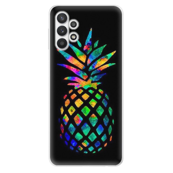 Odolné silikonové pouzdro iSaprio - Rainbow Pineapple - Samsung Galaxy A32 5G