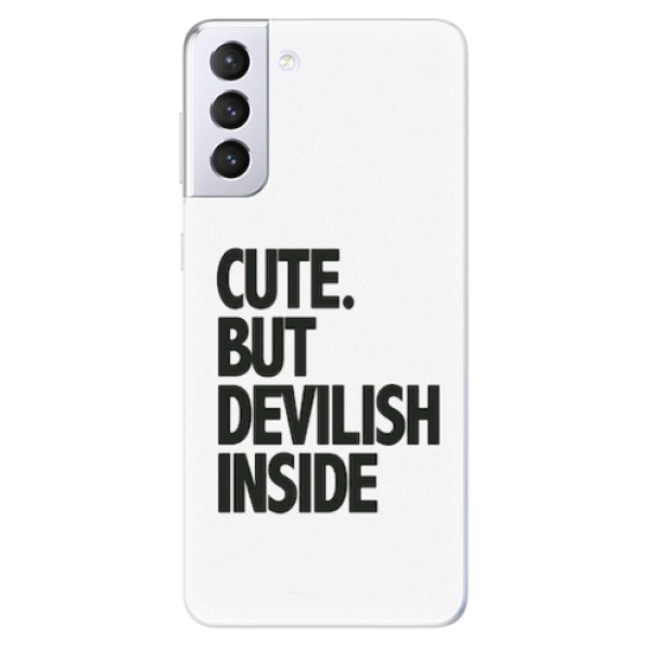 Odolné silikonové pouzdro iSaprio - Devilish inside - Samsung Galaxy S21+