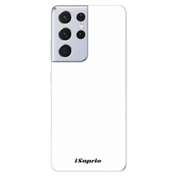 Odolné silikonové pouzdro iSaprio - 4Pure - bílý - Samsung Galaxy S21 Ultra