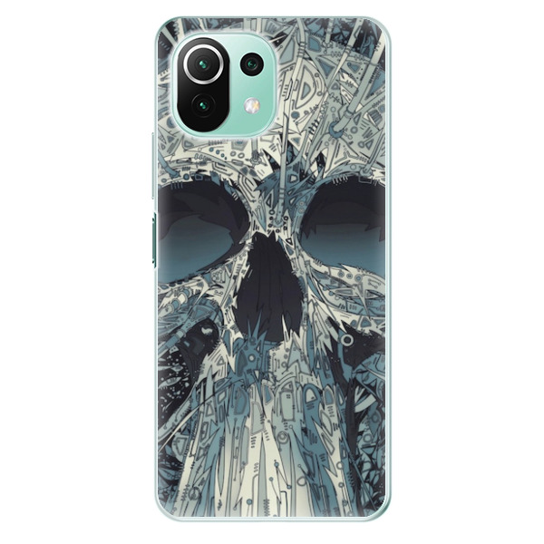Odolné silikonové pouzdro iSaprio - Abstract Skull - Xiaomi Mi 11 Lite