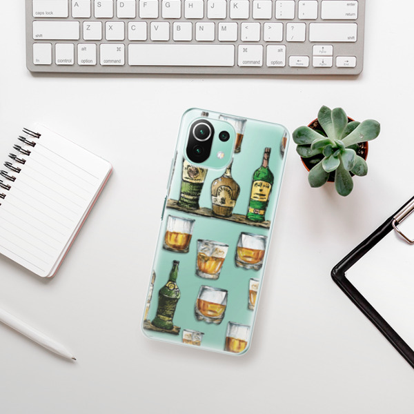 Odolné silikonové pouzdro iSaprio - Whisky pattern - Xiaomi Mi 11 Lite