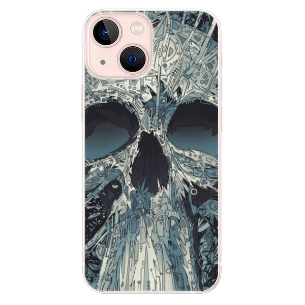 Odolné silikonové pouzdro iSaprio - Abstract Skull - iPhone 13 mini