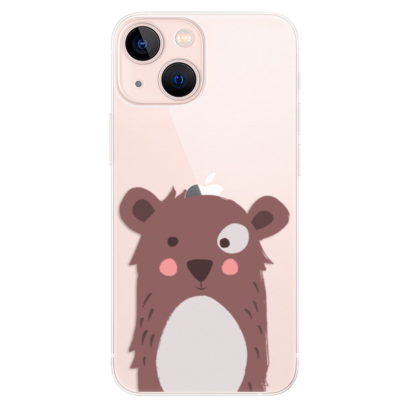 Odolné silikonové pouzdro iSaprio - Brown Bear - iPhone 13 mini