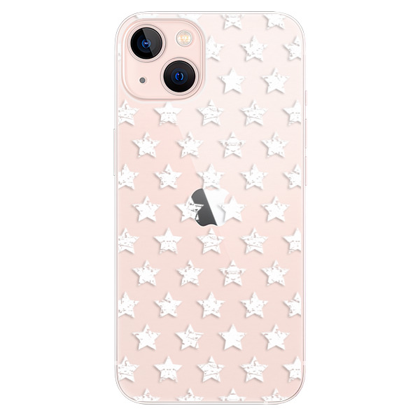 Odolné silikonové pouzdro iSaprio - Stars Pattern - white - iPhone 13
