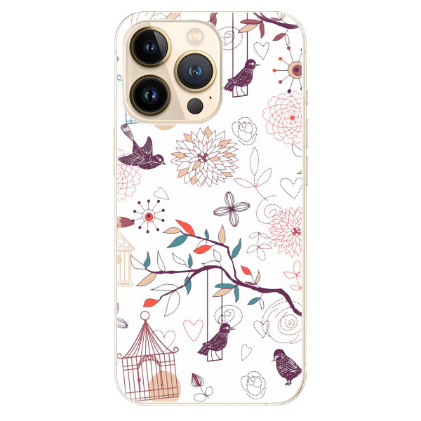 Odolné silikonové pouzdro iSaprio - Birds - iPhone 13 Pro Max