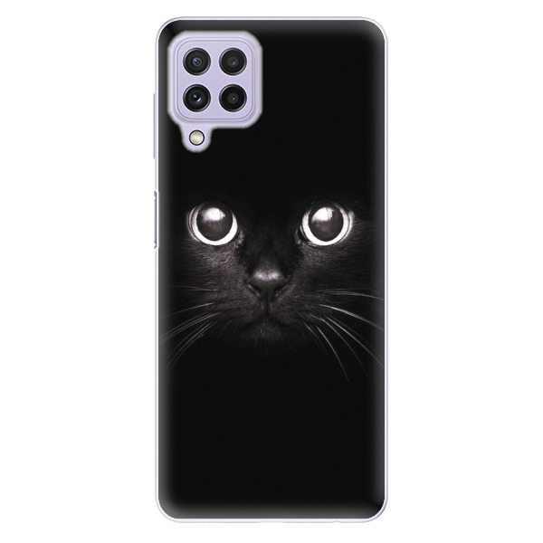 Odolné silikonové pouzdro iSaprio - Black Cat - Samsung Galaxy A22
