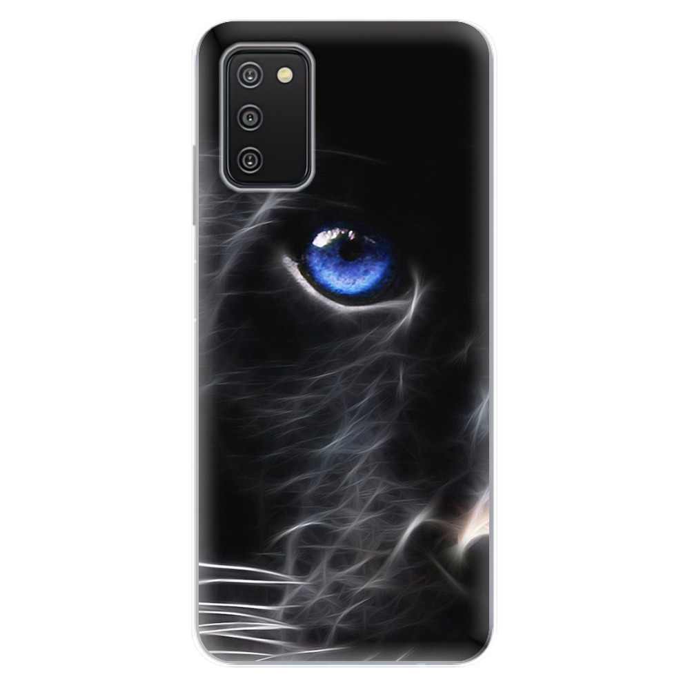 Odolné silikonové pouzdro iSaprio - Black Puma - Samsung Galaxy A03s