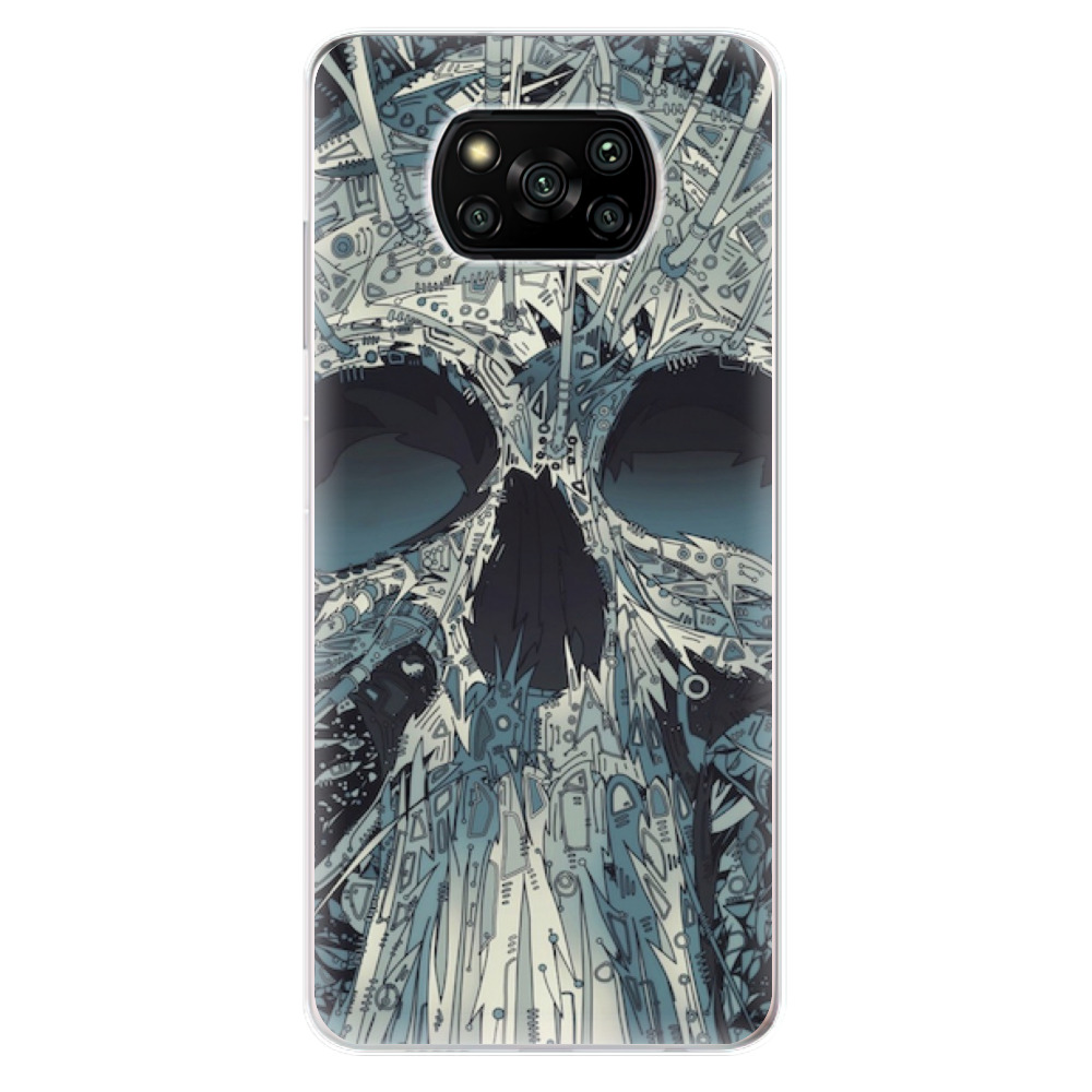 Odolné silikonové pouzdro iSaprio - Abstract Skull - Xiaomi Poco X3 Pro / X3 NFC