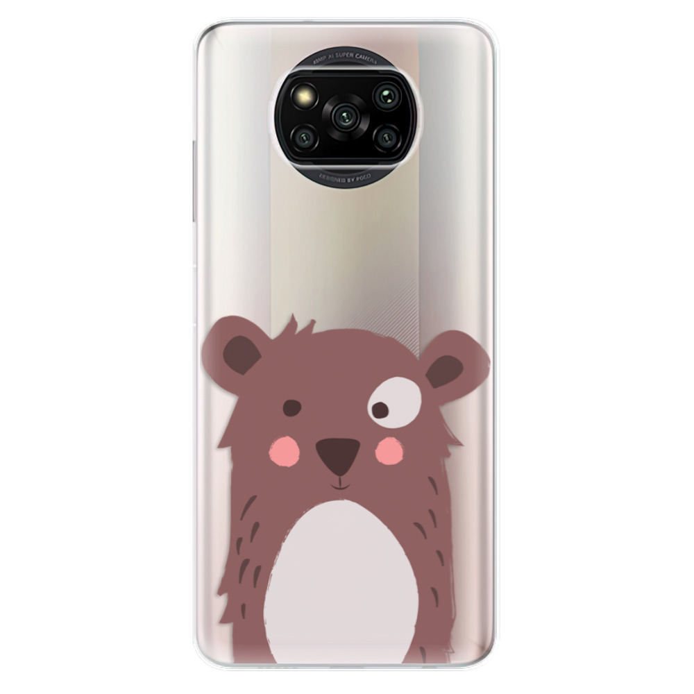 Odolné silikonové pouzdro iSaprio - Brown Bear - Xiaomi Poco X3 Pro / X3 NFC