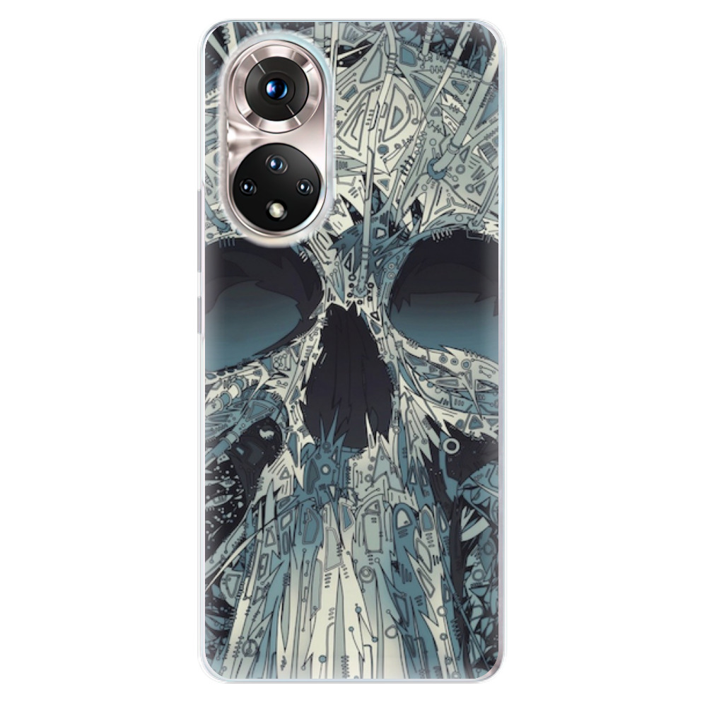 Odolné silikonové pouzdro iSaprio - Abstract Skull - Honor 50