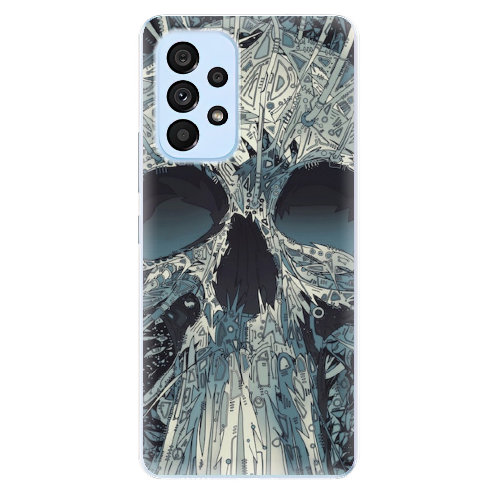 Odolné silikonové pouzdro iSaprio - Abstract Skull - Samsung Galaxy A73 5G