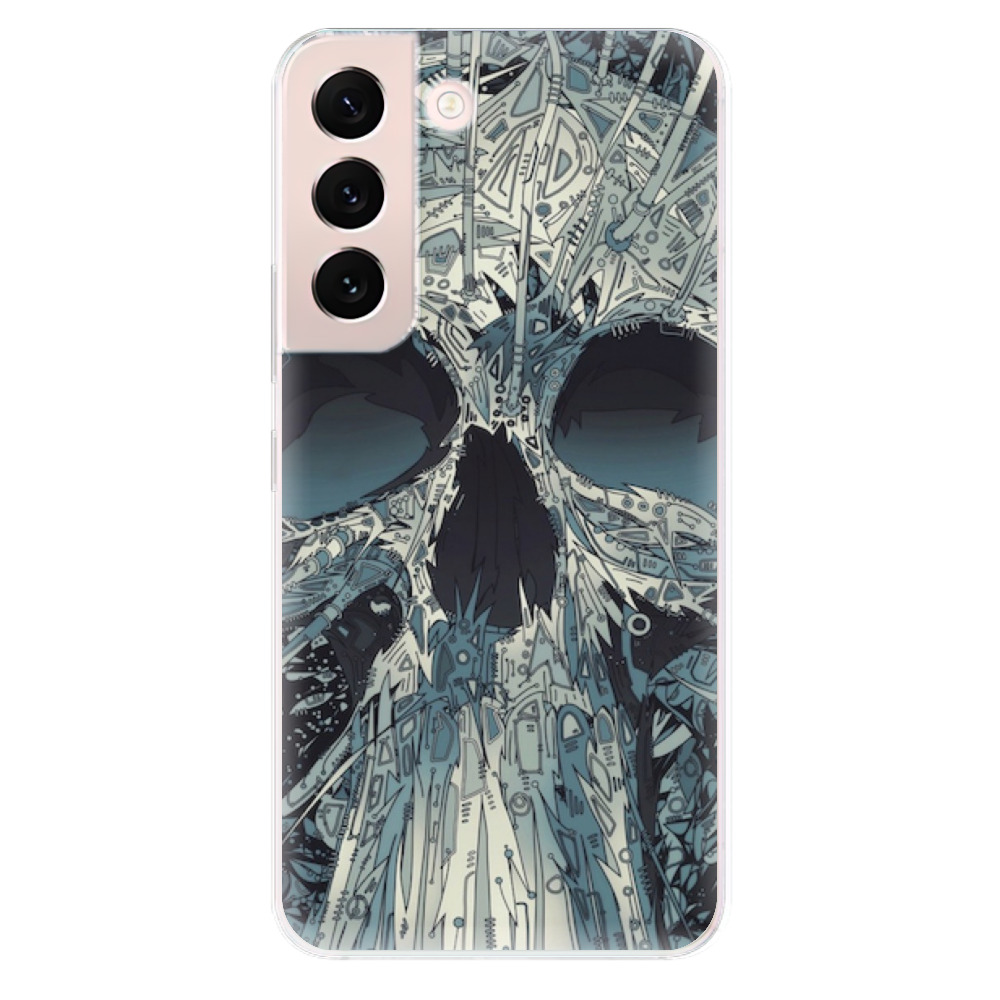 Odolné silikonové pouzdro iSaprio - Abstract Skull - Samsung Galaxy S22 5G