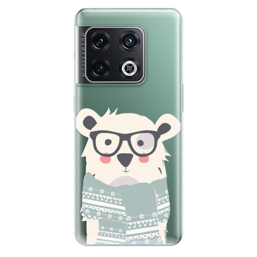 Odolné silikonové pouzdro iSaprio - Bear with Scarf - OnePlus 10 Pro