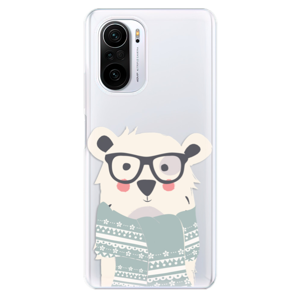 Odolné silikonové pouzdro iSaprio - Bear with Scarf - Xiaomi Poco F3