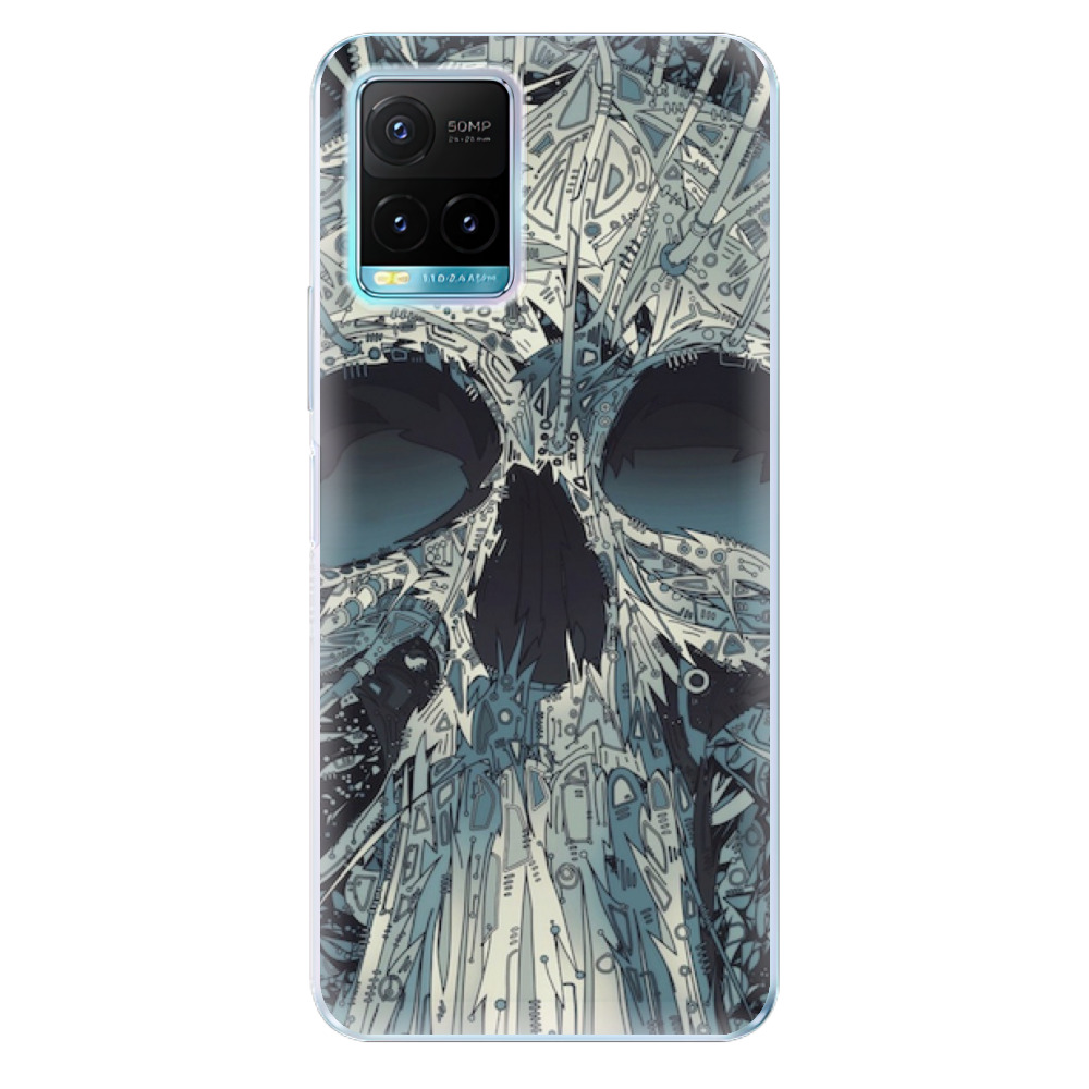 Odolné silikonové pouzdro iSaprio - Abstract Skull - Vivo Y21 / Y21s / Y33s