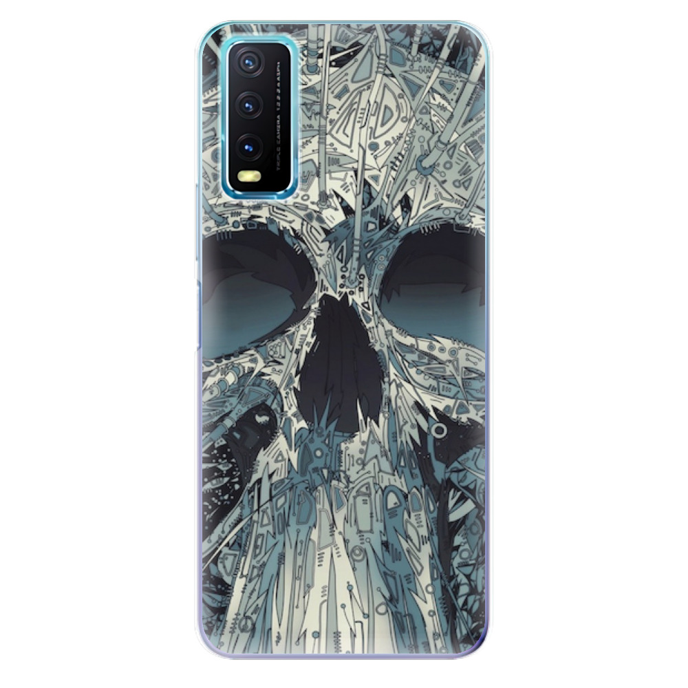 Odolné silikonové pouzdro iSaprio - Abstract Skull - Vivo Y20s