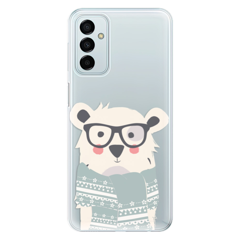 Odolné silikonové pouzdro iSaprio - Bear with Scarf - Samsung Galaxy M23 5G