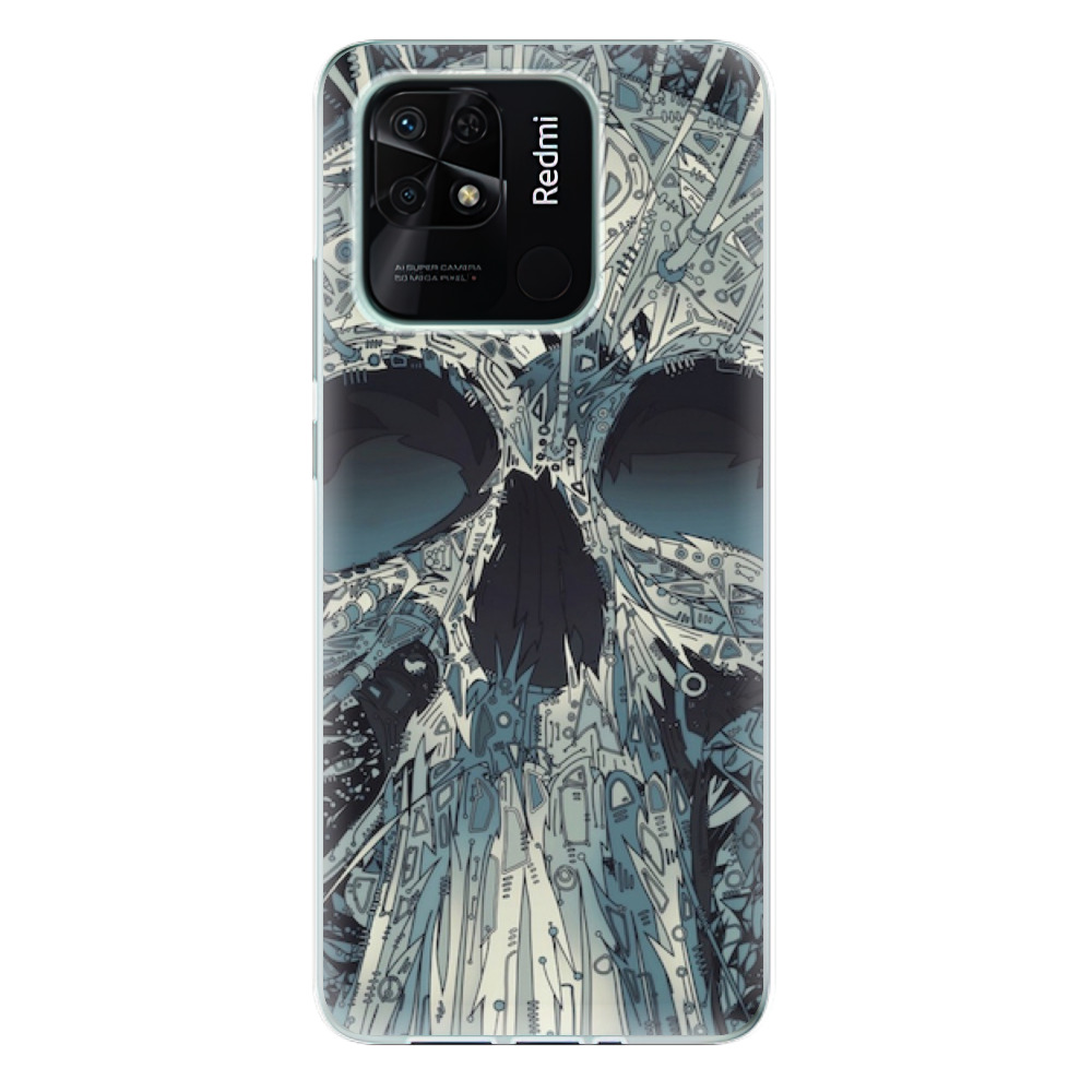 Odolné silikonové pouzdro iSaprio - Abstract Skull - Xiaomi Redmi 10C