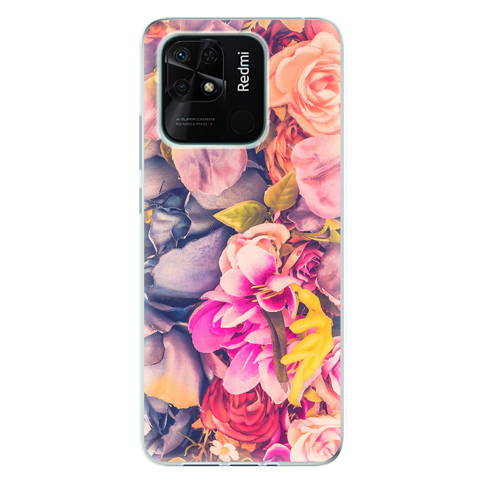 Odolné silikonové pouzdro iSaprio - Beauty Flowers - Xiaomi Redmi 10C