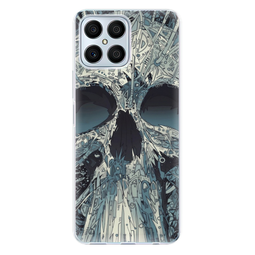 Odolné silikonové pouzdro iSaprio - Abstract Skull - Honor X8