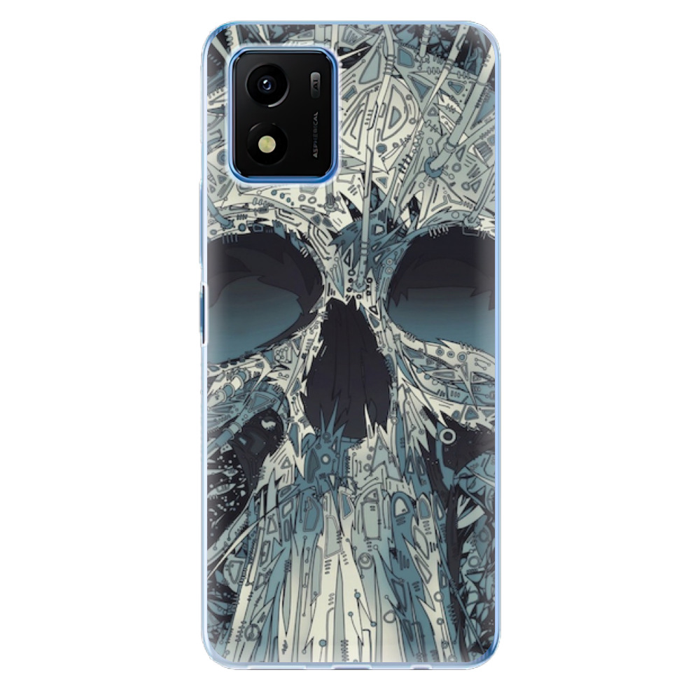 Odolné silikonové pouzdro iSaprio - Abstract Skull - Vivo Y01