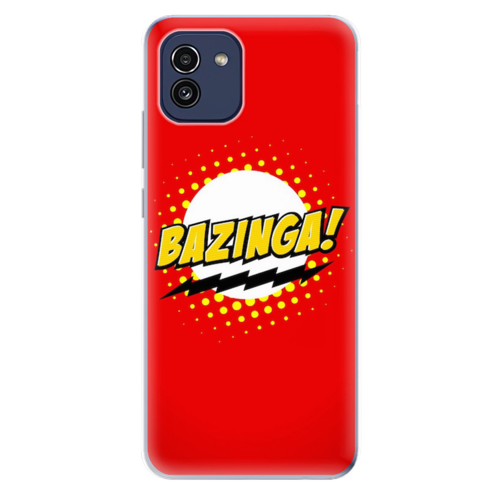Odolné silikonové pouzdro iSaprio - Bazinga 01 - Samsung Galaxy A03