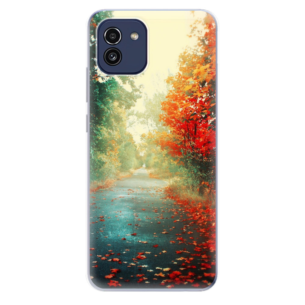 Odolné silikonové pouzdro iSaprio - Autumn 03 - Samsung Galaxy A03